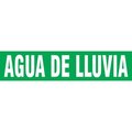 Accuform SPANISH PIPE MARKER AGUA DE LLUVIA SHRPK595SSH SHRPK595SSH